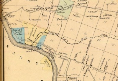 Dramatic Oil Company Dramatic Oil lease map of Fuller farm, PA