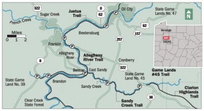 Article-Booth-modern-map-AOGHS Modern map of PA oil regional where Dramatic Oil drilled