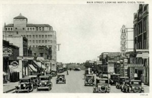 Cisco-TX-Postcard-AOGHS First Hilton Hotel in Cisco post card, circa 1920.