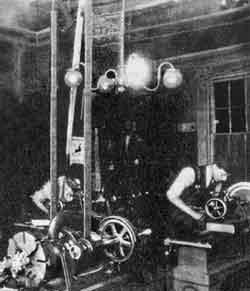 December-17-Wright-Brothers Natural gas powered machinery in Wright brothers shop.
