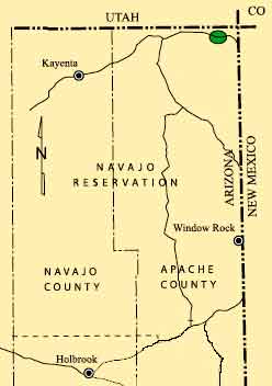 October-13-Arizona-AOGHS Map of Navajo Reservation in Arizona with Apache County oil production.
