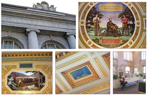 American Oil History american oil history Titusville bank ceiling paintings