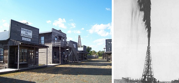 January-10-Spindletop-Museum-gusher-AOGHS Spindletop-Gladys City Boomtown Museum in Beaumont, Texas.