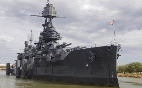 USS_Texas-Museum-AOGHS USS Texas at museum site in Texas,
