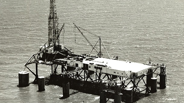 june 15 petoleum history Mr. Charlie, the first mobile offshore drilling platform.